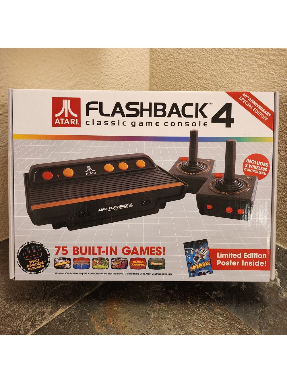 Atari Flashback 4 Classic Game Console w/ 75 Built in Games (CIB) - Atari